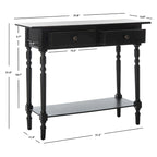 SAFAVIEH Arvilla Grey 2-Drawer Console Table - 37.8 x 13 x 31.9 - 38Wx13Dx32H