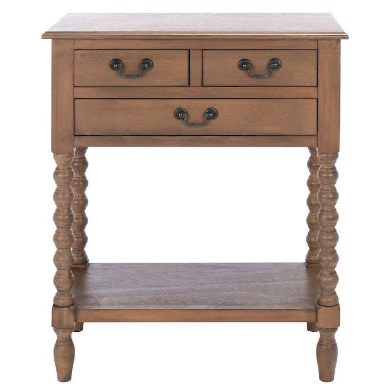 SAFAVIEH Ivie 3-Drawer Console Table - 23.5 W x 13 L x 29.5 H - 23.5 W x 13 L x 29.5 H - 24Wx13Dx30H