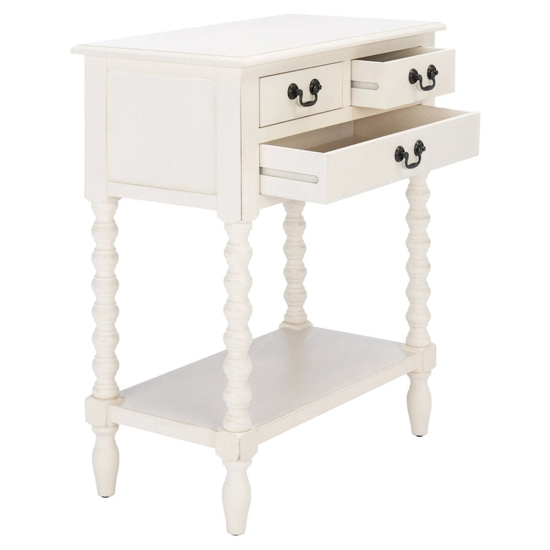 SAFAVIEH Ivie 3-Drawer Console Table - 23.5 W x 13 L x 29.5 H - 23.5 W x 13 L x 29.5 H - 24Wx13Dx30H
