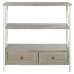 SAFAVIEH Zenia Pale Blue Storage Console Table - 33.9 x 15.2 x 34.8 - 34Wx15Dx35H