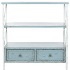 SAFAVIEH Zenia Pale Blue Storage Console Table - 33.9 x 15.2 x 34.8 - 34Wx15Dx35H