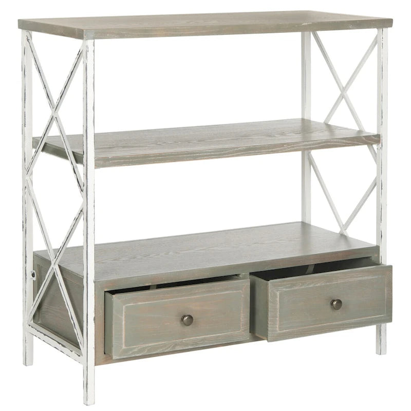 SAFAVIEH Zenia Pale Blue Storage Console Table - 33.9 x 15.2 x 34.8 - 34Wx15Dx35H