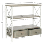 SAFAVIEH Zenia Pale Blue Storage Console Table - 33.9 x 15.2 x 34.8 - 34Wx15Dx35H