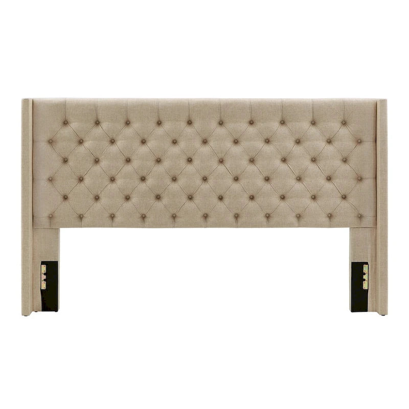 Naples King-size Wingback Button-tufted Headboard by iNSPIRE Q Artisan