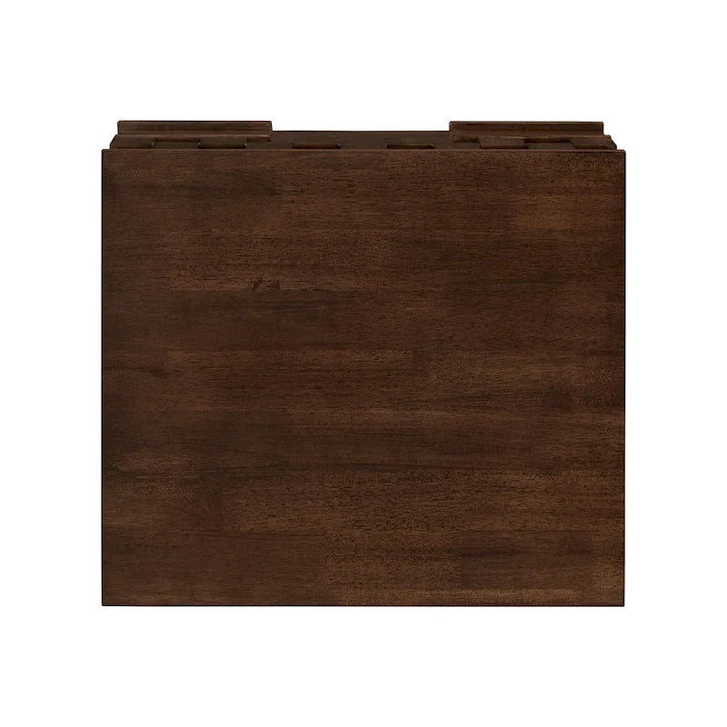 Kieran Mid-Century Brown Finish 2-Drawer Nightstand from iNSPIRE Q Modern