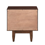 Kieran Mid-Century Brown Finish 2-Drawer Nightstand from iNSPIRE Q Modern