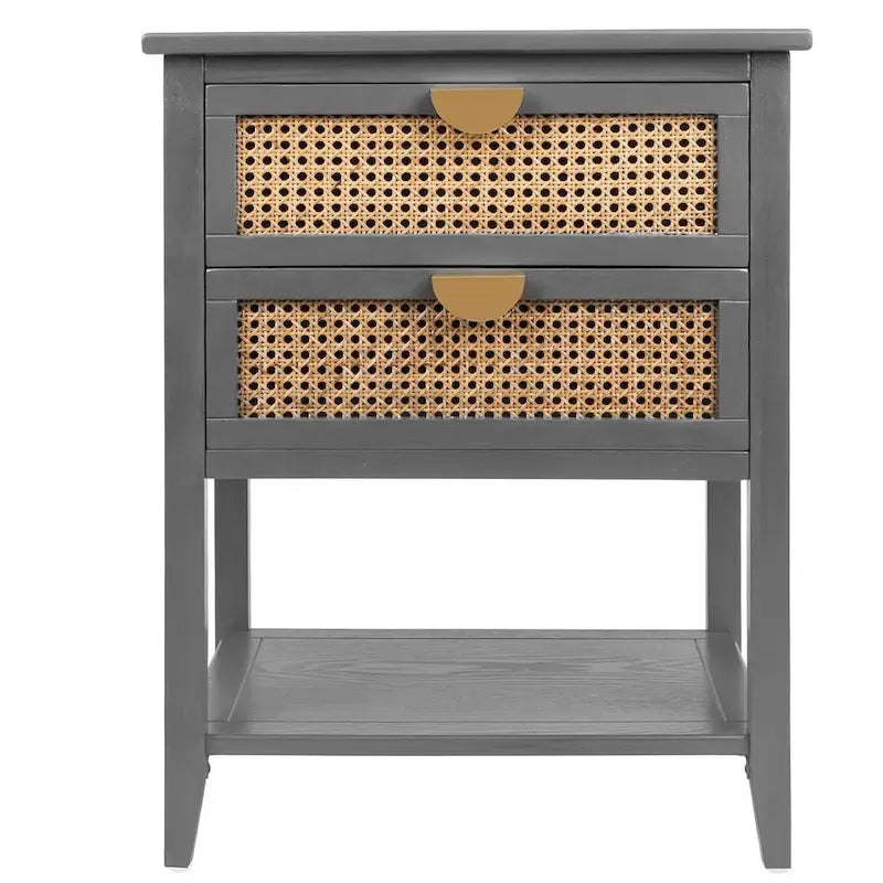 Modern Nightstand with 2-Drawers Side Table/Sofa Table/End Table
