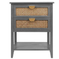Modern Nightstand with 2-Drawers Side Table/Sofa Table/End Table