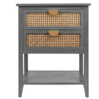 Modern Nightstand with 2-Drawers Side Table/Sofa Table/End Table