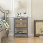 Modern Nightstand with 2-Drawers Side Table/Sofa Table/End Table