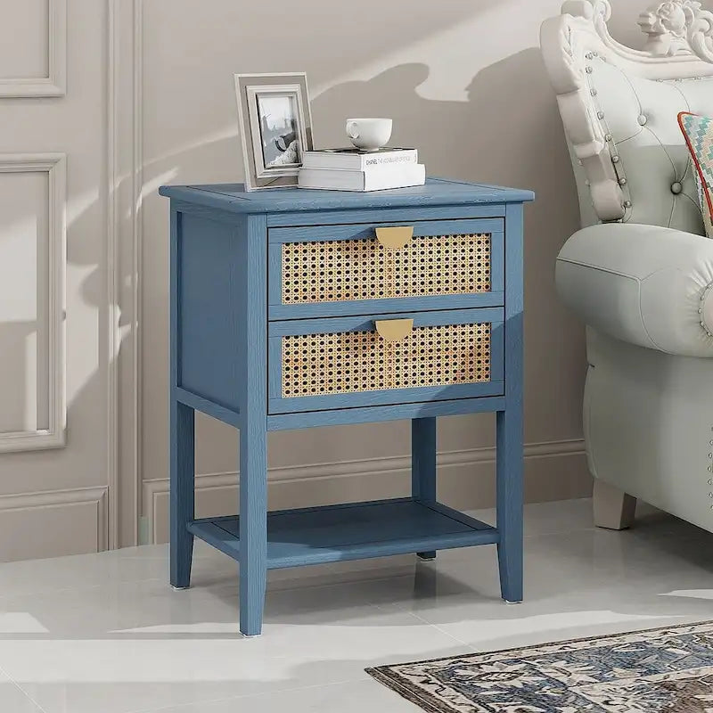 Modern Nightstand with 2-Drawers Side Table/Sofa Table/End Table