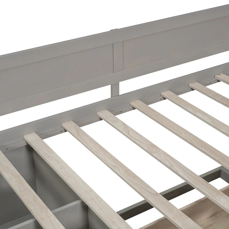 Twin Size Daybed with Drawers and Shelves