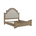 Magnolia Manor Weathered Bisque Upholstered Bed