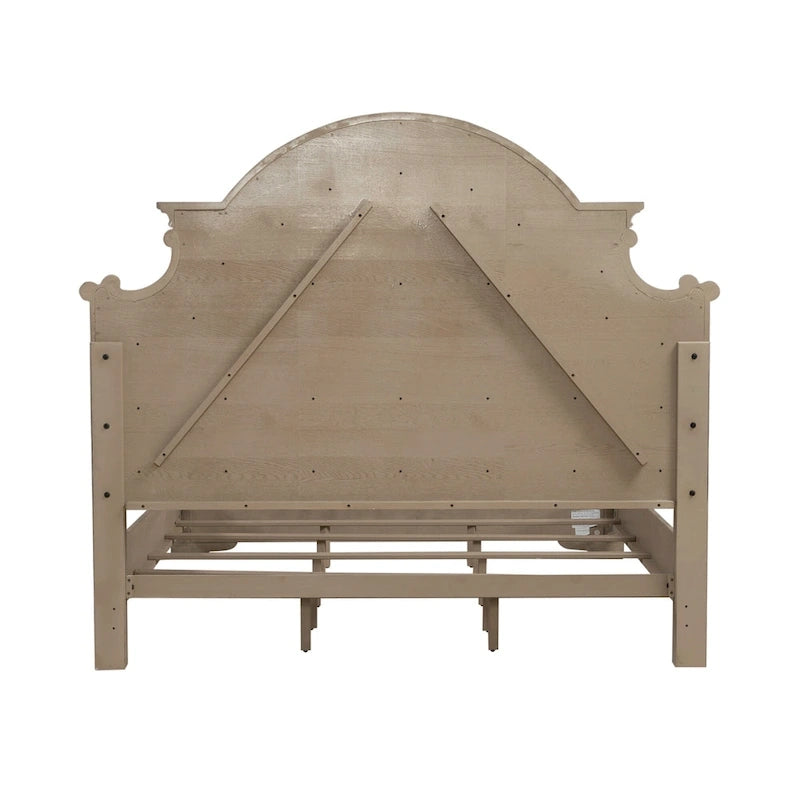 Magnolia Manor Weathered Bisque Upholstered Bed