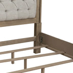 Magnolia Manor Weathered Bisque Upholstered Bed