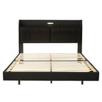 Queen Size Bed Frame with Storage,Touch Sensor Light and USB port