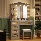 Makeup Vanity with 3 Lighting Colors