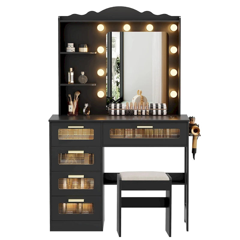 Makeup Vanity with 3 Lighting Colors