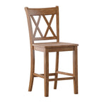 Eleanor X-Back Wood Counter Chairs (Set of 2) by iNSPIRE Q Classic