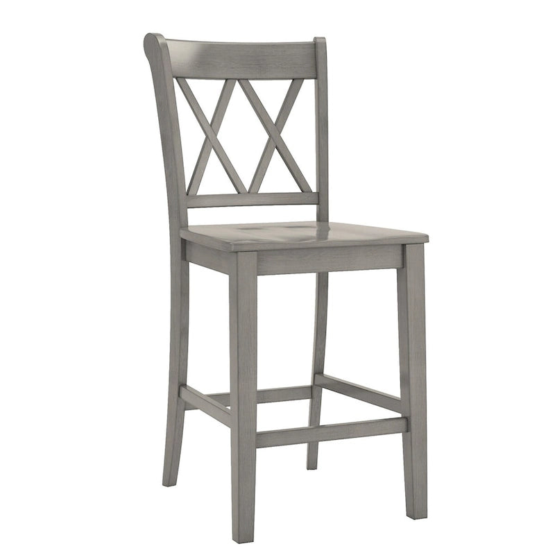 Eleanor X-Back Wood Counter Chairs (Set of 2) by iNSPIRE Q Classic