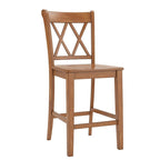 Eleanor X-Back Wood Counter Chairs (Set of 2) by iNSPIRE Q Classic