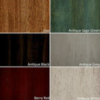 Eleanor X-Back Wood Counter Chairs (Set of 2) by iNSPIRE Q Classic