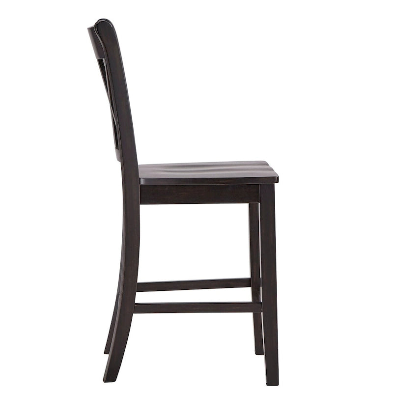 Eleanor X-Back Wood Counter Chairs (Set of 2) by iNSPIRE Q Classic