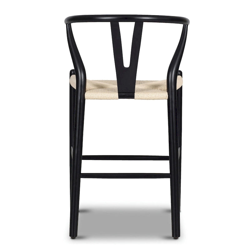 Poly & Bark Weave 23.5 Seat Height Counter Stool - Solid Wood with Woven Seat