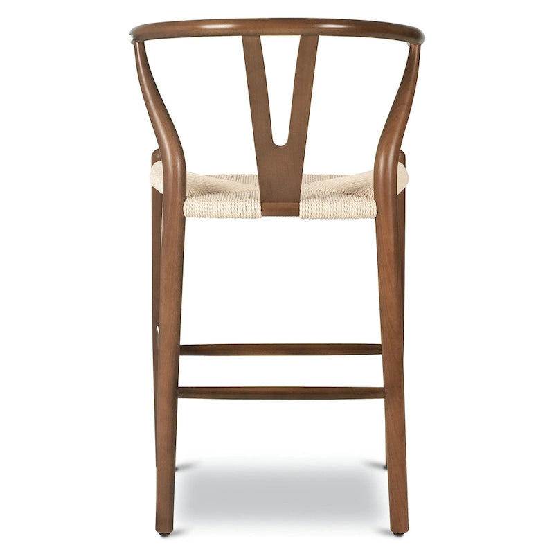 Poly & Bark Weave 23.5 Seat Height Counter Stool - Solid Wood with Woven Seat