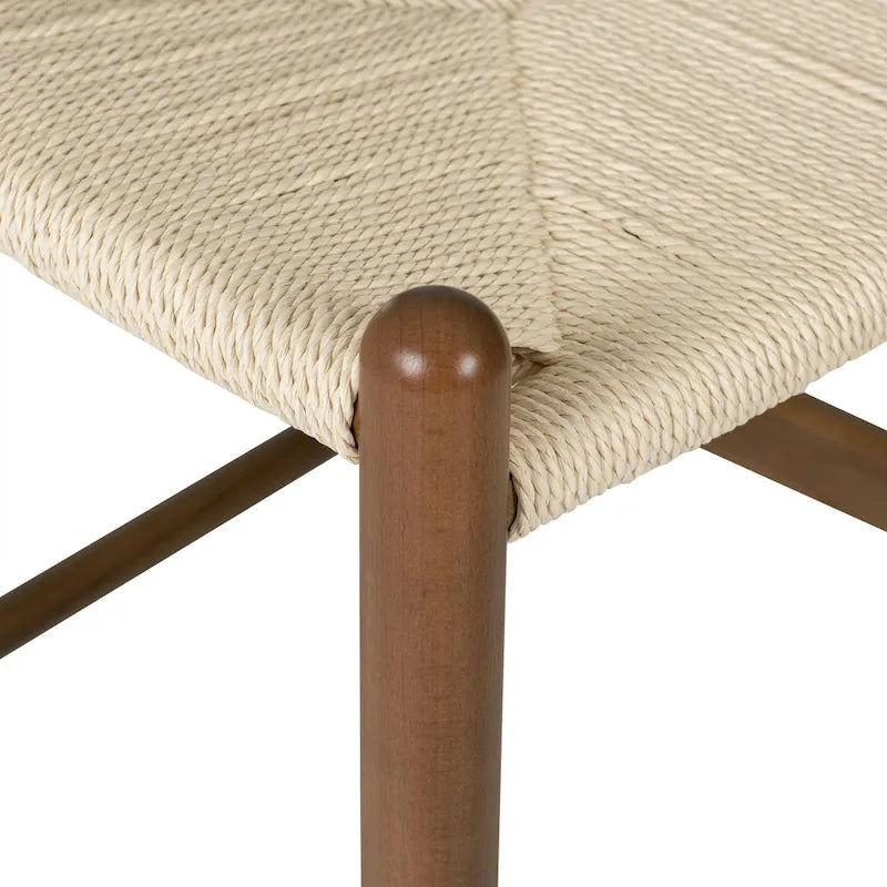Poly & Bark Weave 23.5 Seat Height Counter Stool - Solid Wood with Woven Seat