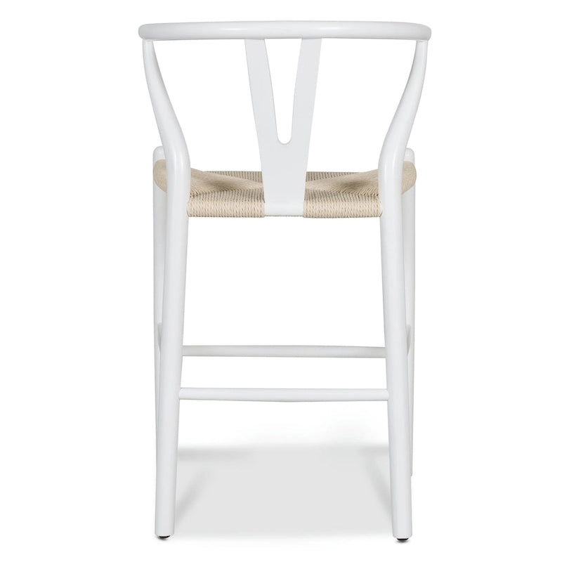 Poly & Bark Weave 23.5 Seat Height Counter Stool - Solid Wood with Woven Seat