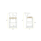 Poly & Bark Weave 23.5 Seat Height Counter Stool - Solid Wood with Woven Seat