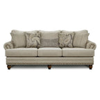 Carys Doe Nailhead Stationary Sofa