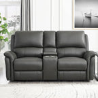 Hydeline Erindale Zero Gravity Power Recline and Headrest Top Grain Leather Loveseat