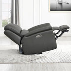Hydeline Erindale Zero Gravity Power Recline and Headrest Top Grain Leather Loveseat