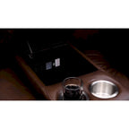 Hydeline Erindale Zero Gravity Power Recline and Headrest Top Grain Leather Loveseat