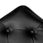 Glitzhome 22W Mid-century PU Leather Tufted Ottoman Foot Stool
