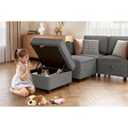 Loveseat Sofa with Storage Seat