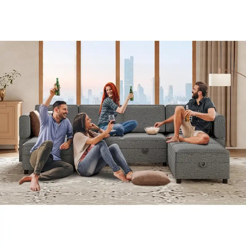 Loveseat Sofa with Storage Seat