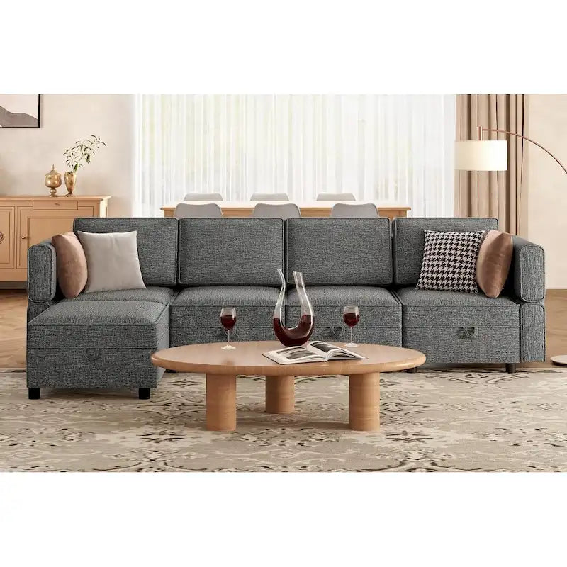 Loveseat Sofa with Storage Seat