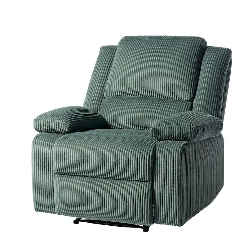 2Set Modern Lounger Upholstered Push Back Manual Recliner Chair
