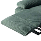 2Set Modern Lounger Upholstered Push Back Manual Recliner Chair