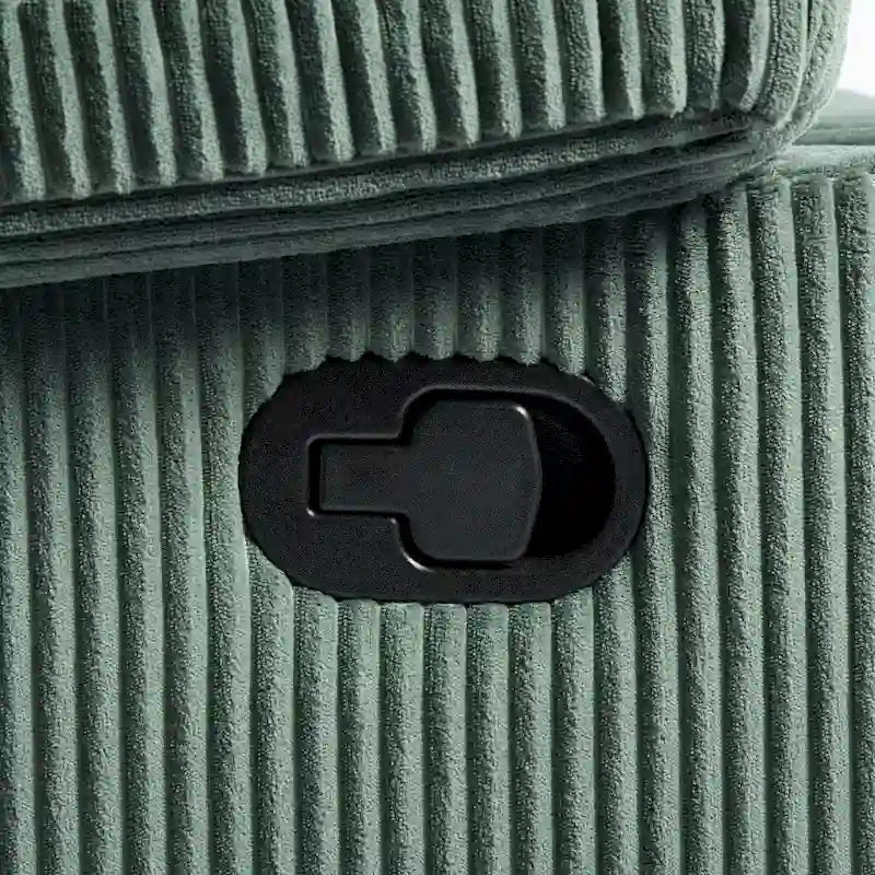 2Set Modern Lounger Upholstered Push Back Manual Recliner Chair