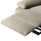 2Set Modern Lounger Upholstered Push Back Manual Recliner Chair