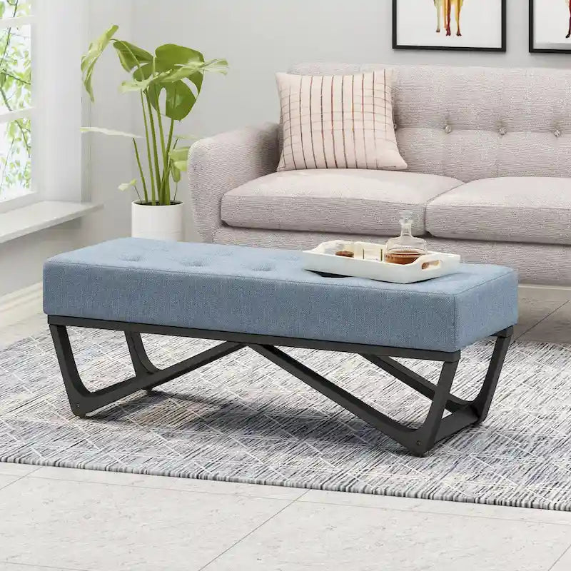 Modern Upholstered Bench for Bedside Living Room and Entryway