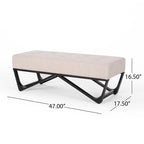 Modern Upholstered Bench for Bedside Living Room and Entryway