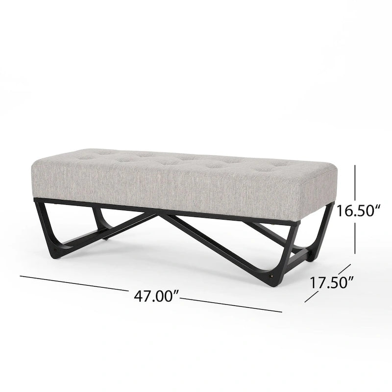 Modern Upholstered Bench for Bedside Living Room and Entryway