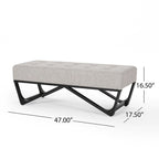 Modern Upholstered Bench for Bedside Living Room and Entryway