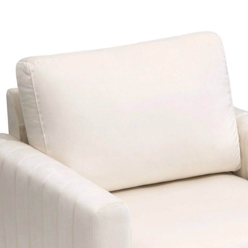 Upholstered Club Chair Accent Chair Velvet Arm Chair Comfortable Sofa Chair - See picture