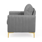 Upholstered Club Chair Accent Chair Velvet Arm Chair Comfortable Sofa Chair - See picture